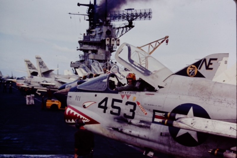Terry ready to go, VF-111 on board USS Midway.