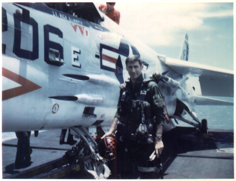 Terry while flying with VF-24 in 1973. Terry while flying with VF-24 in 1973.