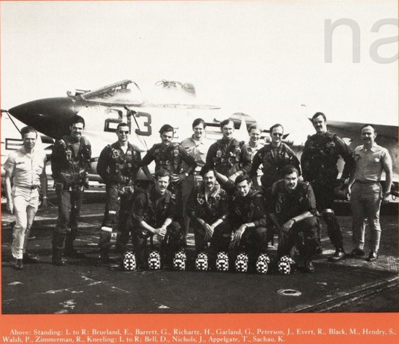 VF-24 onbaord USS Hancock 1973. Terry bottom 2nd right. VF-24 onbaord USS Hancock 1973. Terry bottom 2nd right.