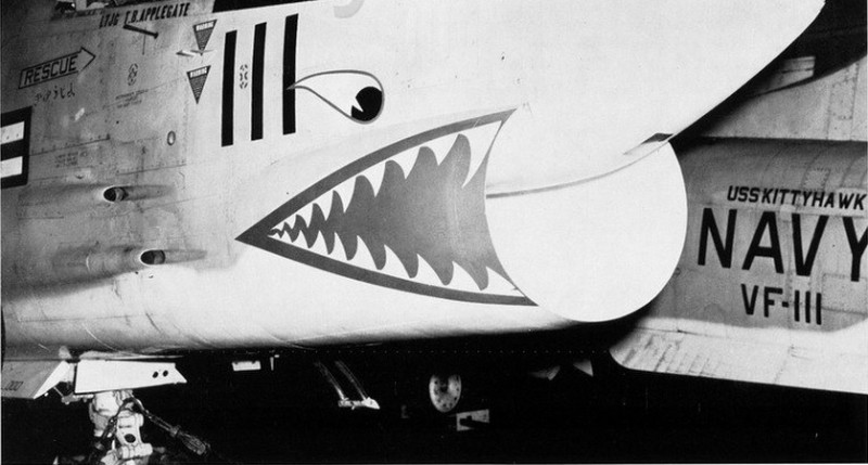 Number 111 with VF-111 in 1964. Number 111 with VF-111 in 1964.