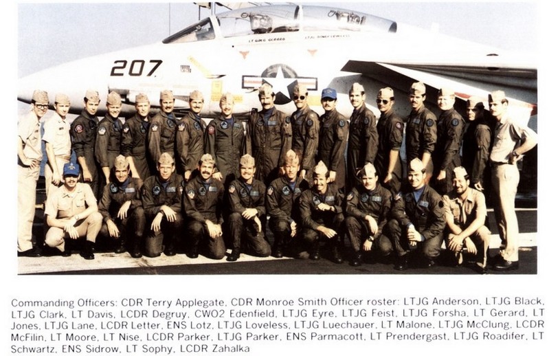 Terry as CO of VF-213 flying the Tomcat Terry as CO of VF-213 flying the Tomcat